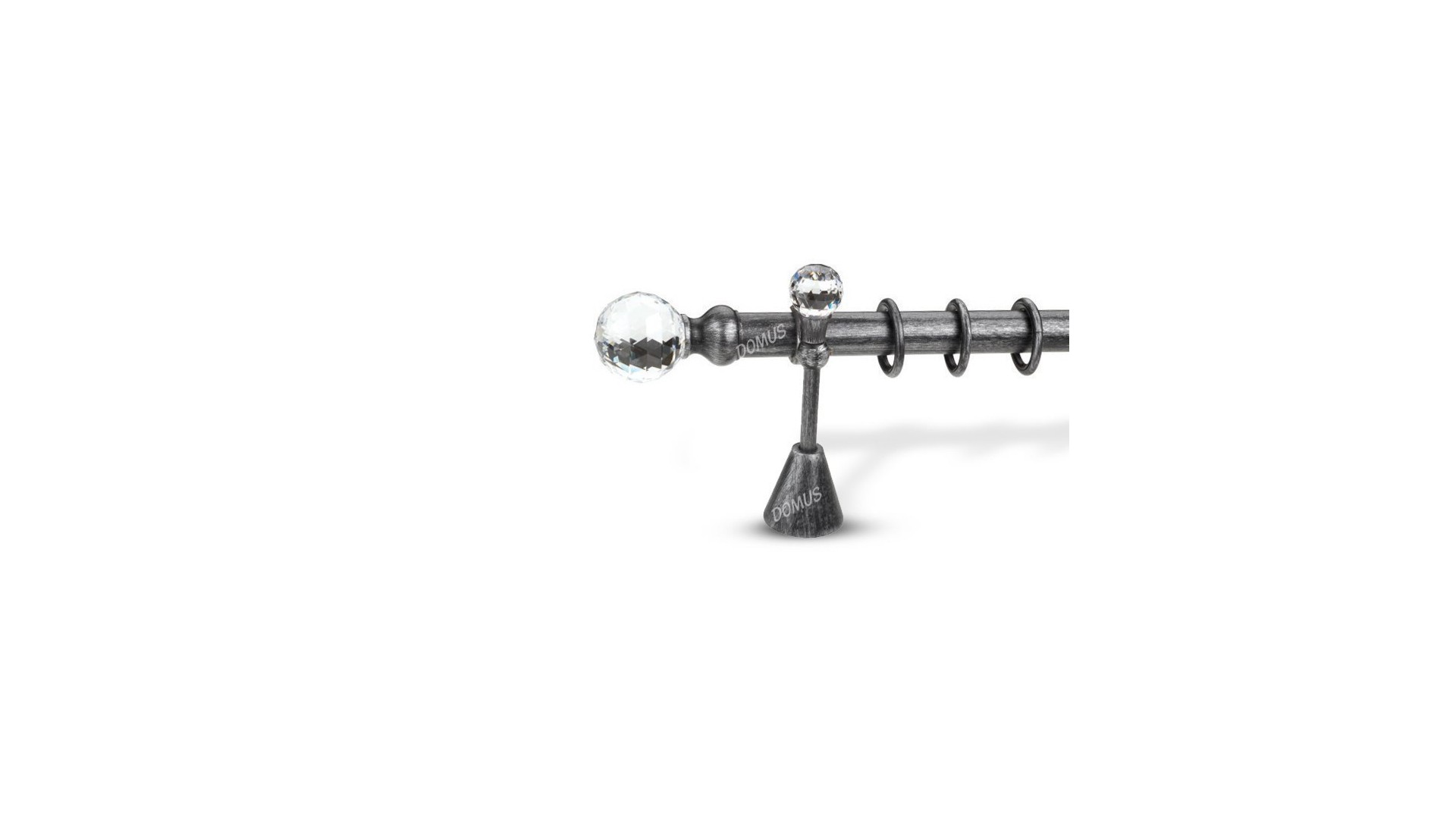 ΚΩΔ. P115-01 SWAROVSKI Φ50 ΜΑΥΡΟ - ΑΣΗΜΙ