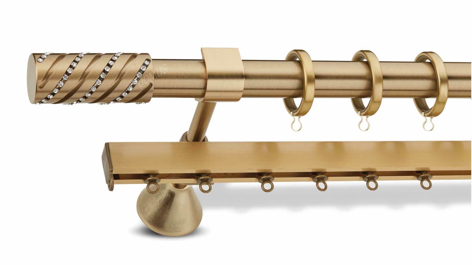 ΕΛΕΟΝΩΡΑ SWAROVSKI Κουρτινόβεργα Όρο Ματ, P7-6695-4