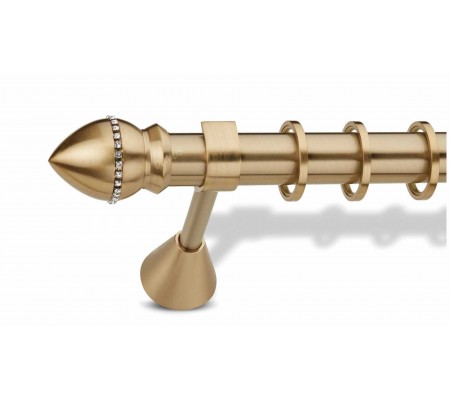 ΛΕΜΟΝΙ SWAROVSKI Κουρτινόβεργα Όρο Ματ, P12-6728-35-2